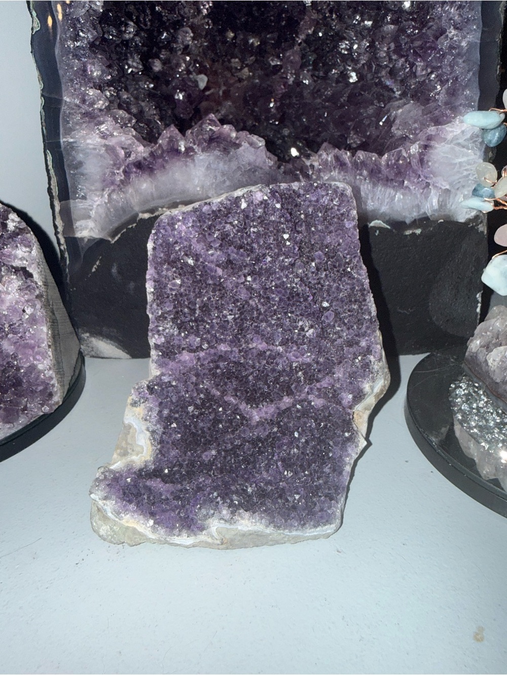 Amethyst purple geode stone
